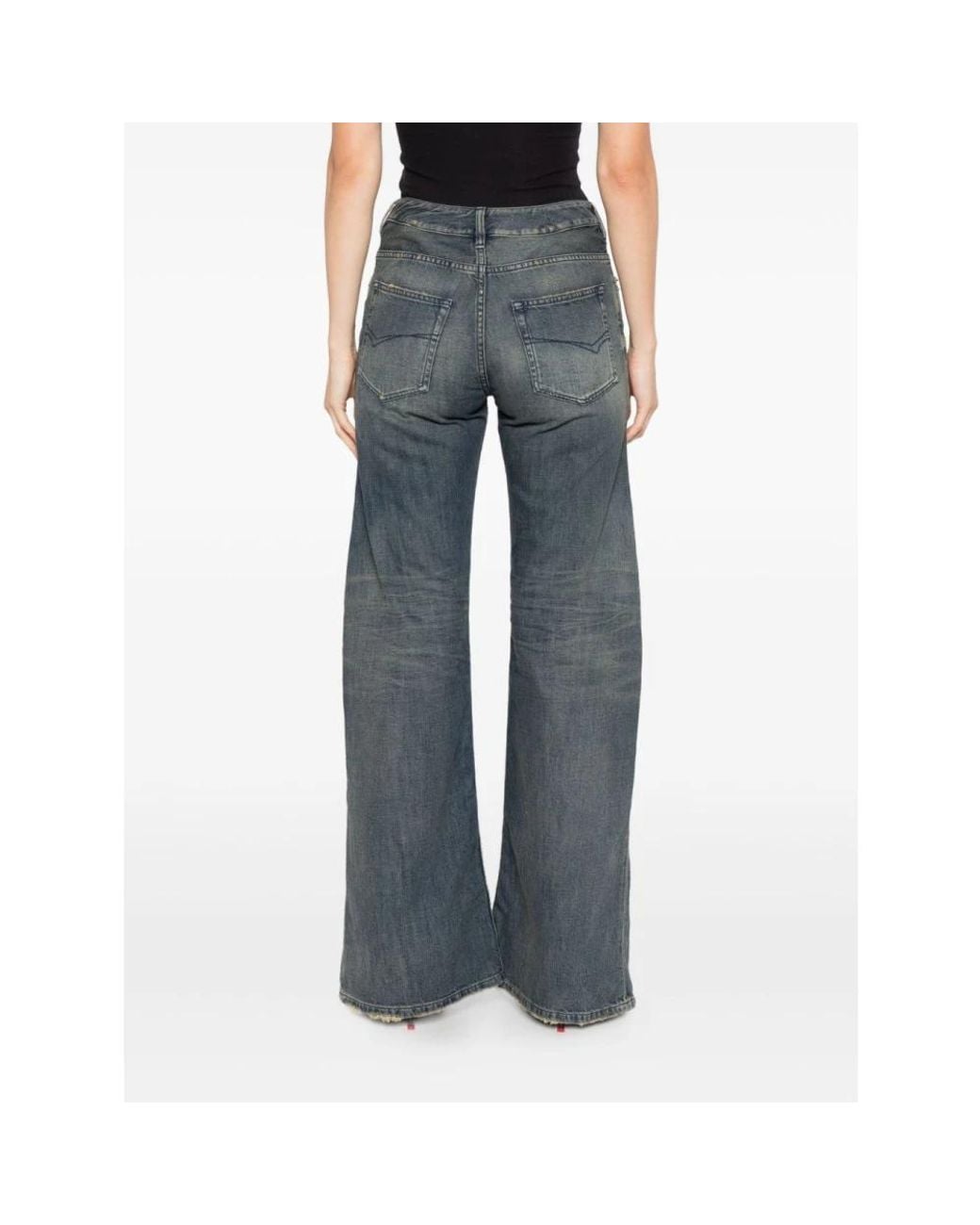 Balenciaga Gray Wide Jeans