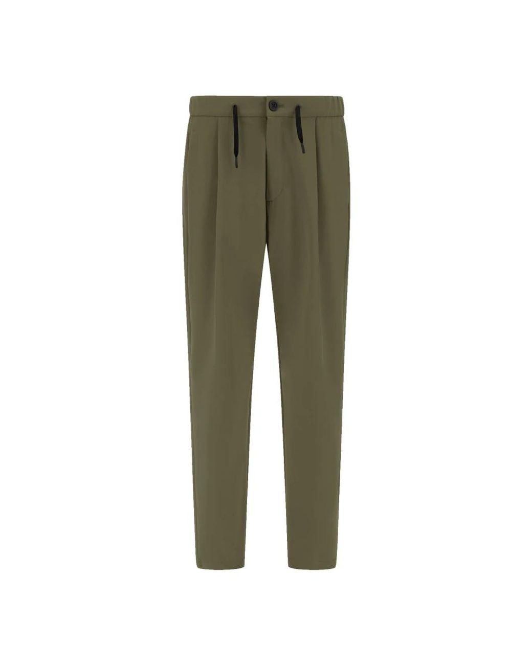 Herno Green Slim-Fit Trousers for men