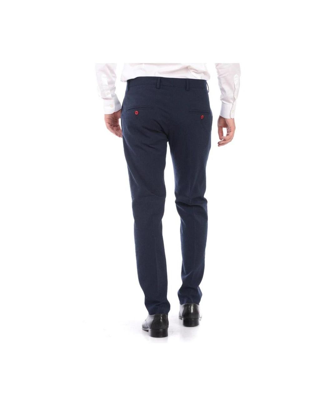 Daniele Alessandrini Blue Suit Trousers for men