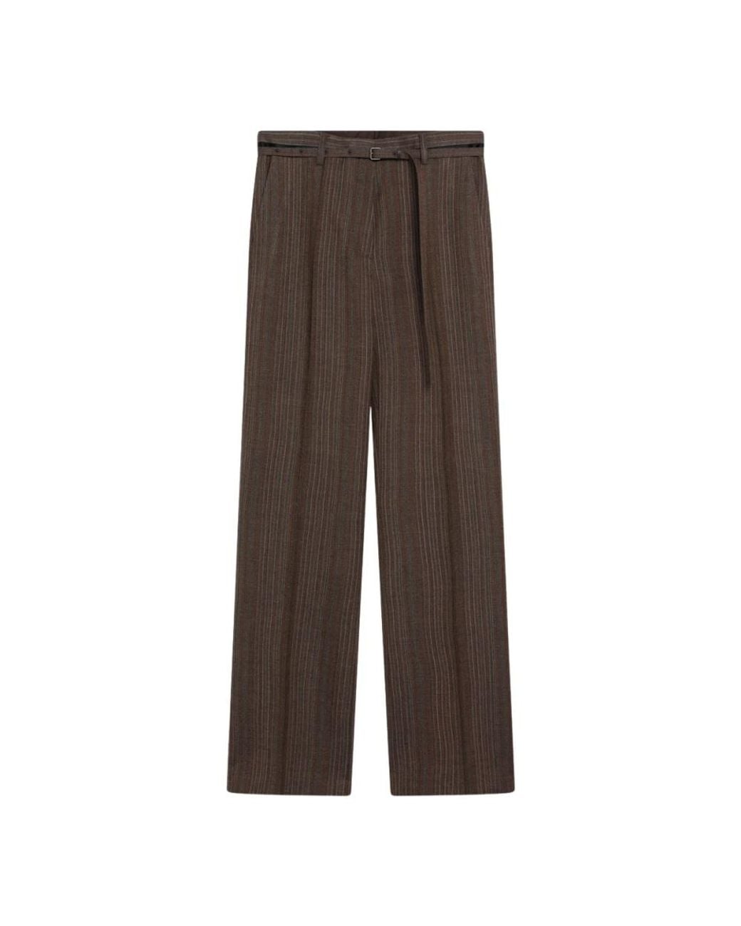 Dries Van Noten Brown Wide Trousers