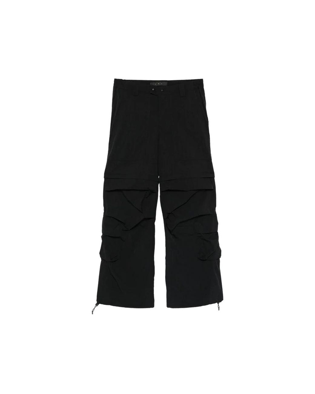 JG1 Black Wide Trousers for men