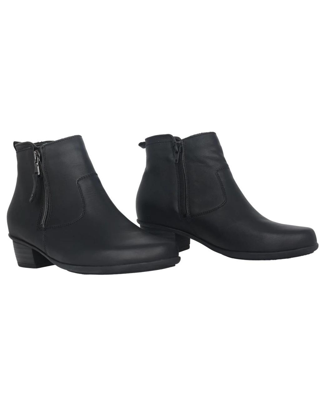 Waldläufer Black Gefütterter stiefelette - schwarz