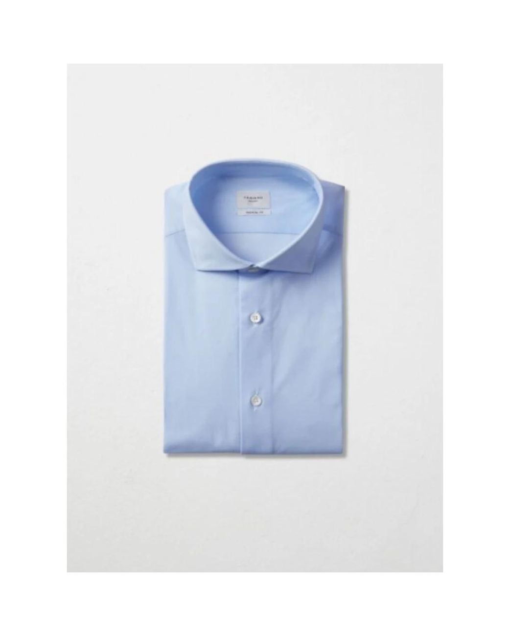 Traiano Milano Blue Formal Shirts for men