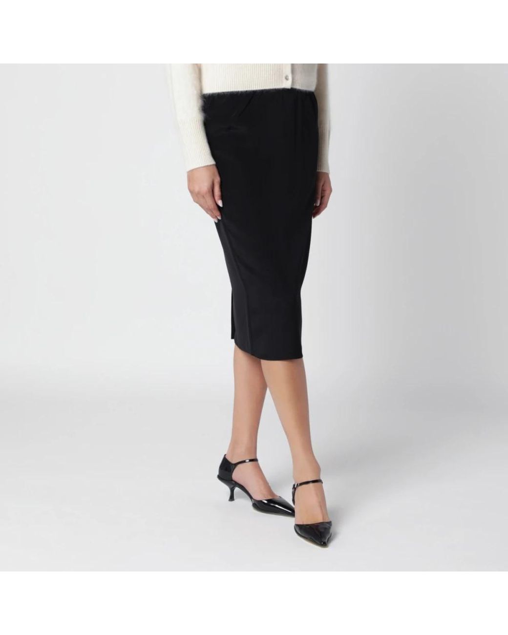 Almala Black Midi Skirts