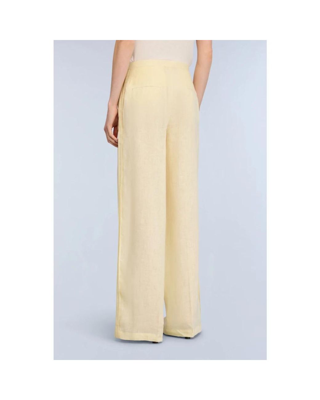 Semicouture Natural Wide Trousers