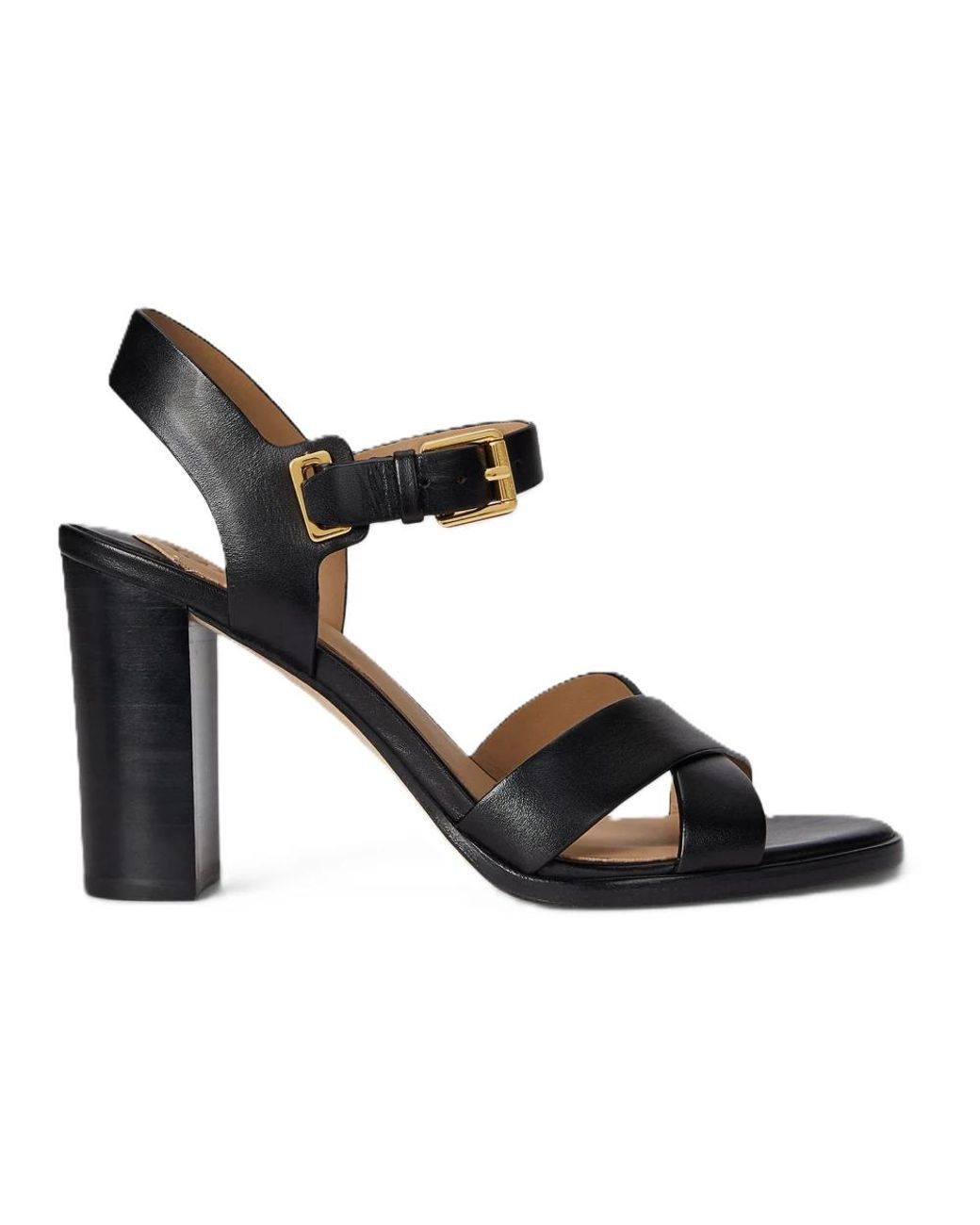 Ralph Lauren Black High Heel Sandals