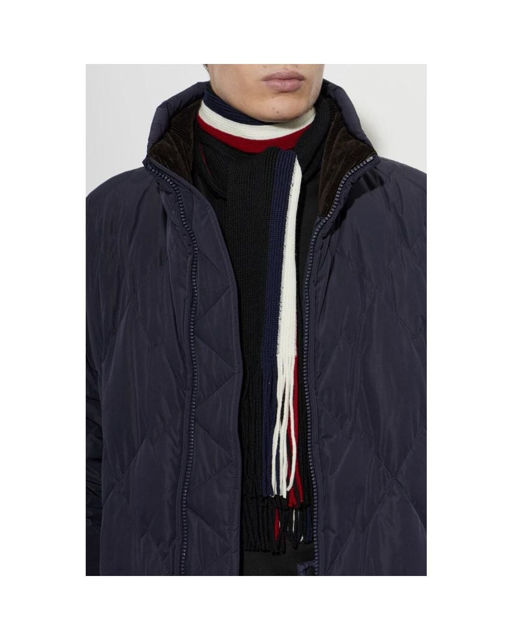 Moncler Black Winter Scarves for men