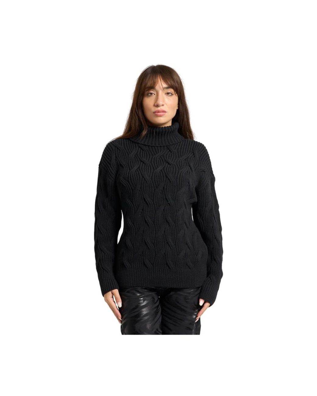 ARMANI EXCHANGE Black Turtlenecks