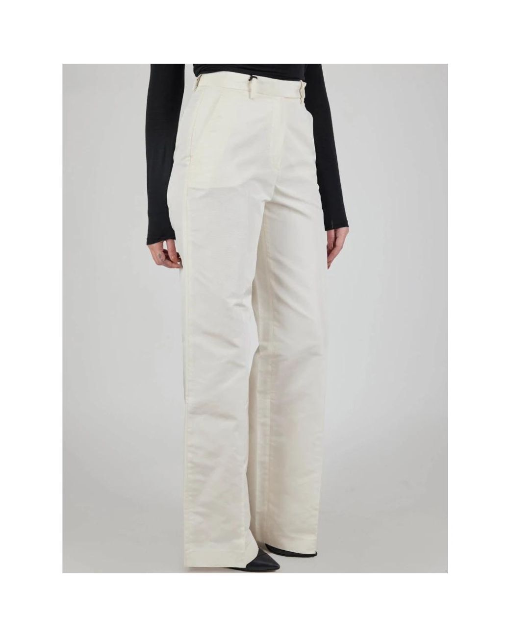 Kiton Gray Wide Trousers