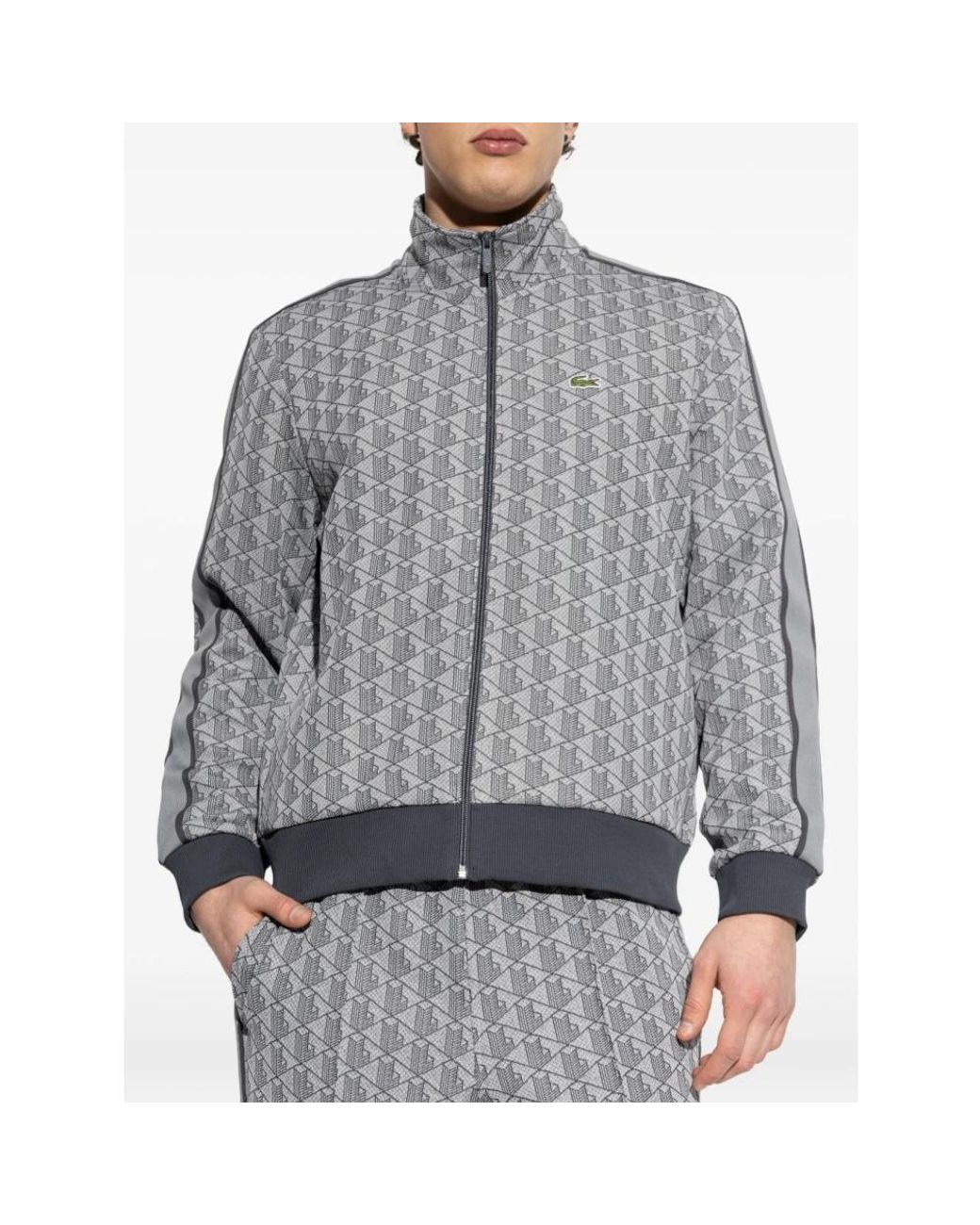 Lacoste Gray Zip-Throughs for men