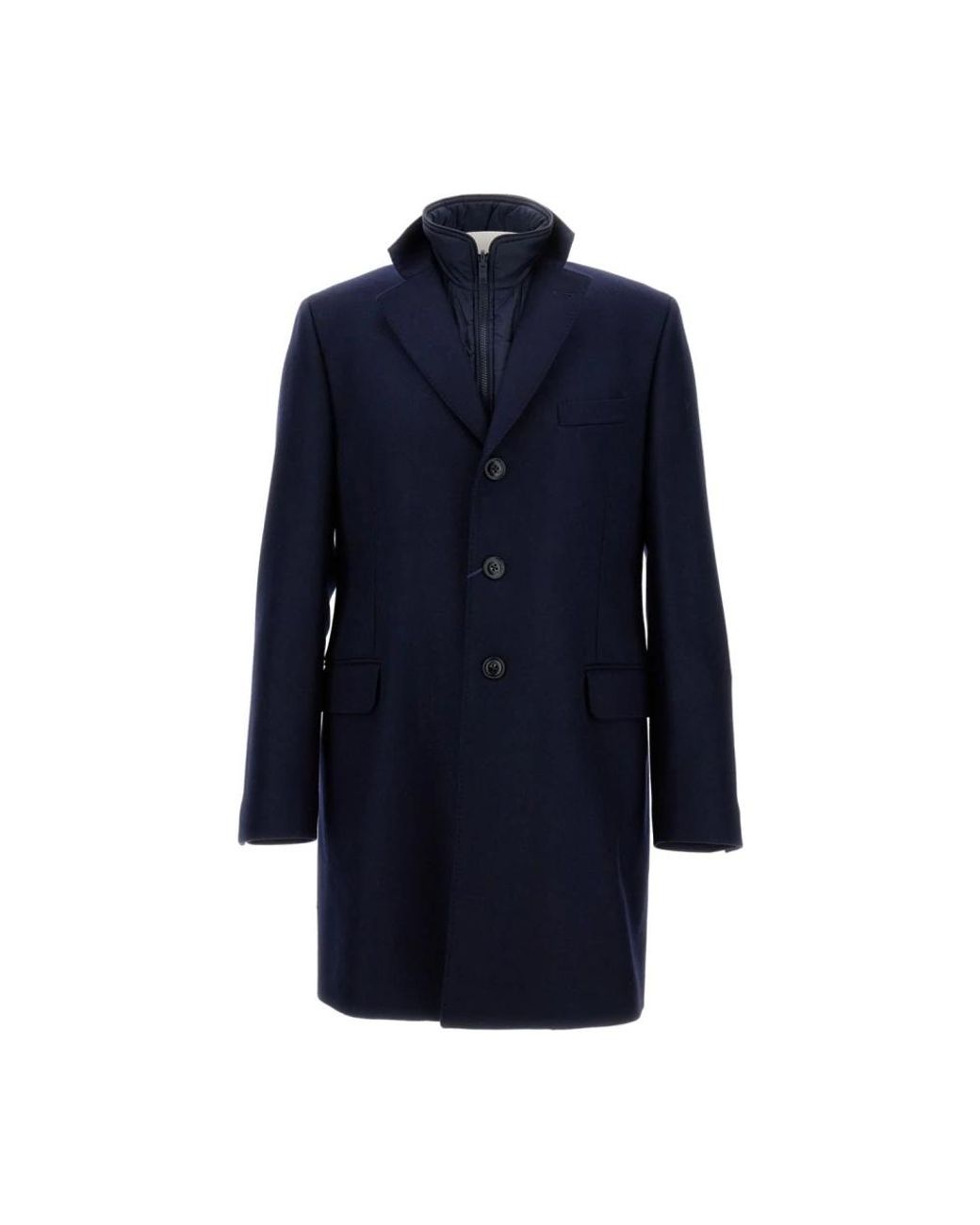 Fay Single-Breasted Coats in het Blue voor heren