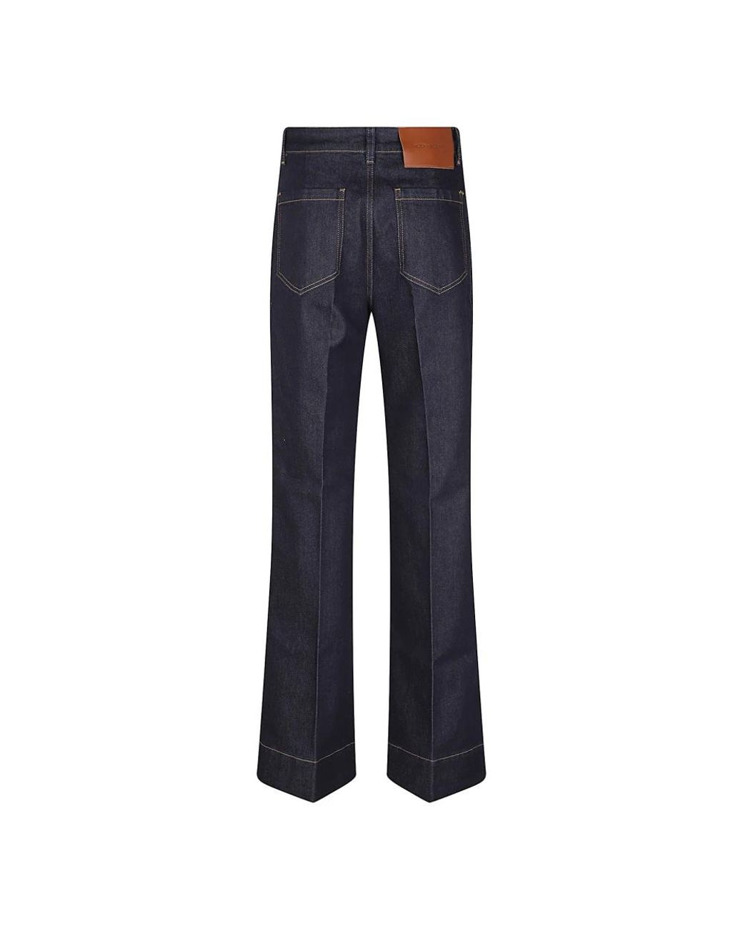 Victoria Beckham Blue Wide Jeans