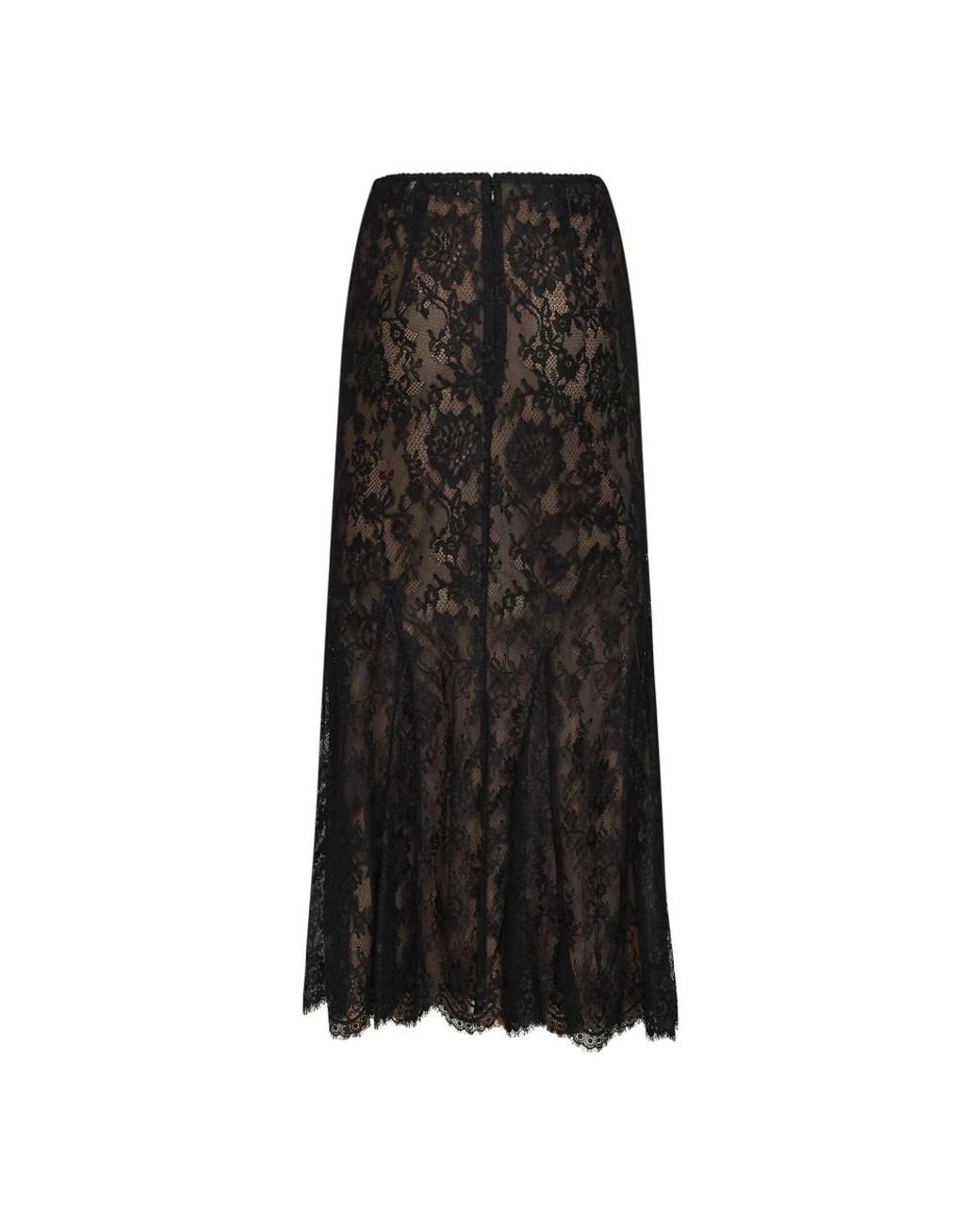 Midi Skirts Self-Portrait de color Black