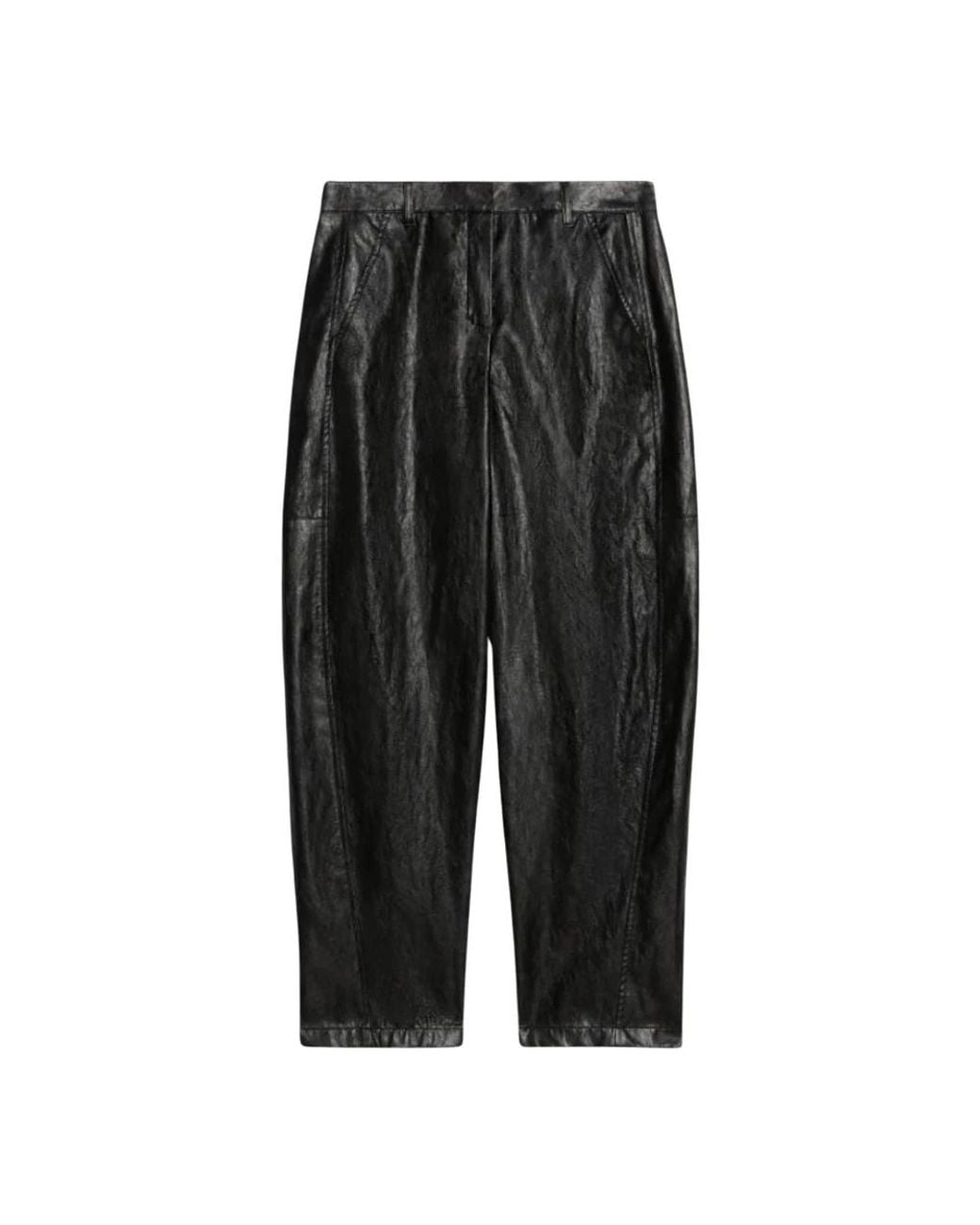 iBlues Black Leather Trousers