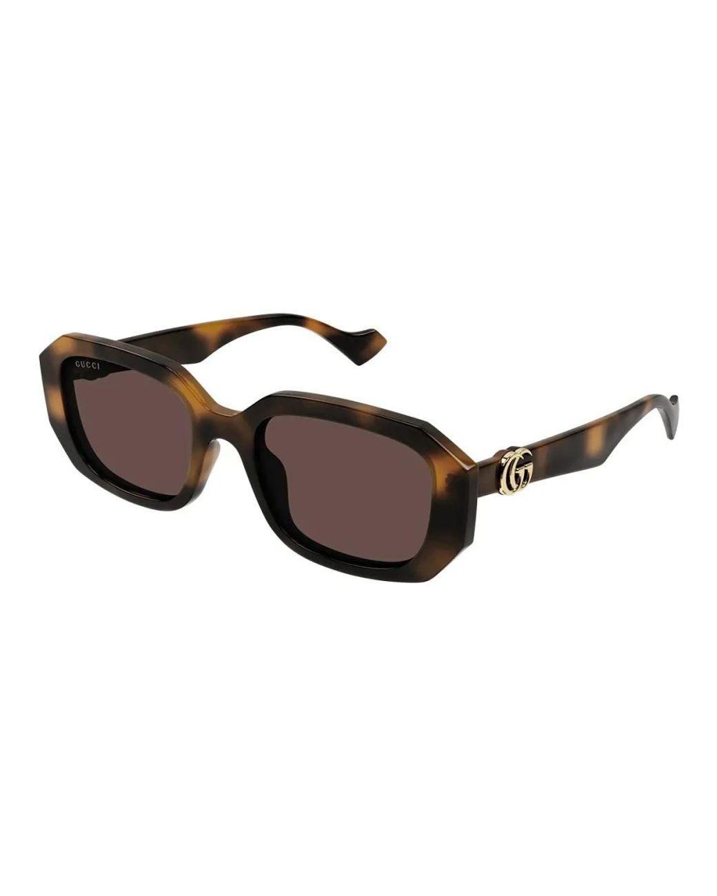 Gucci Brown Gg1535S Linea Gg Logo Sunglasses