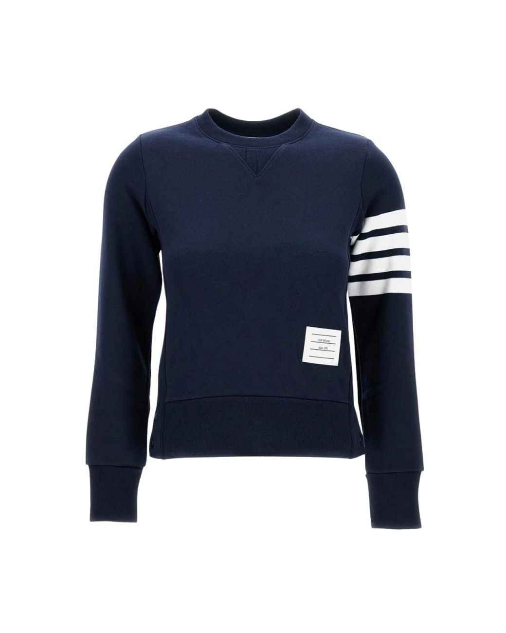 Thom Browne Engineered 4-Bar Sweatshirt in het Blue