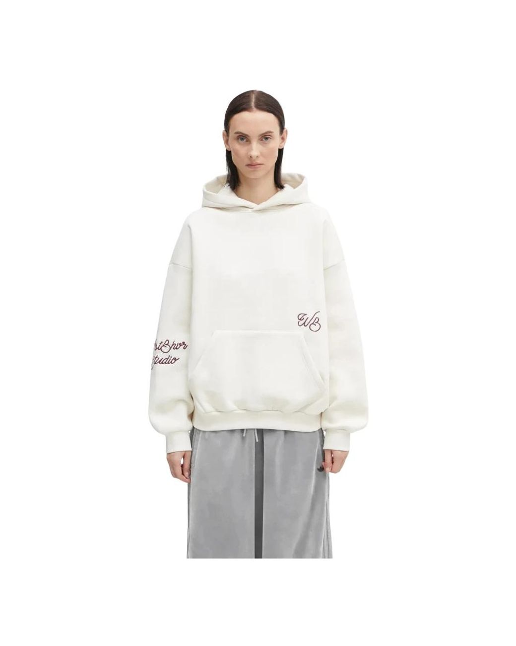 WRSTBHVR Gustaf Hoodie in het White