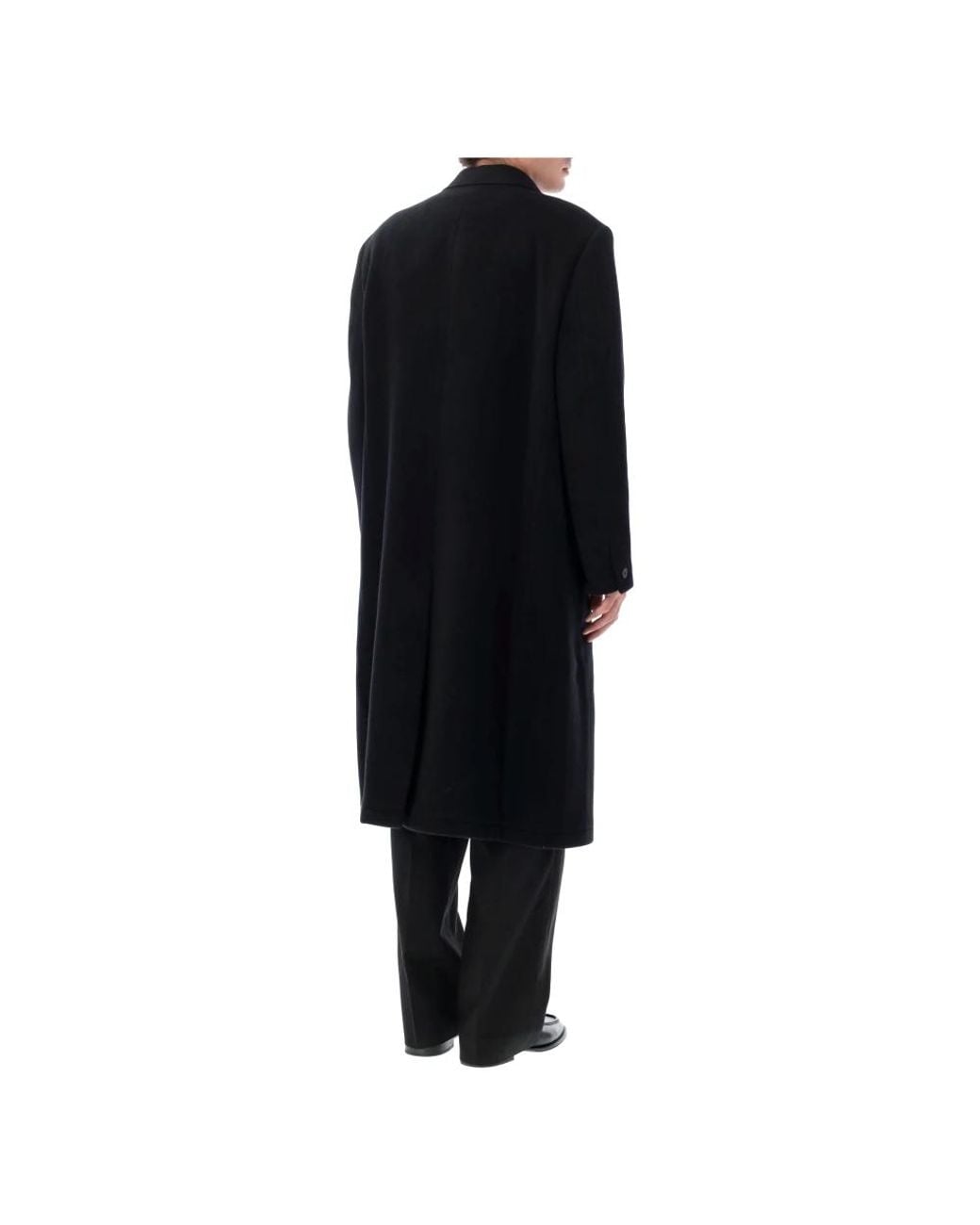 mfpen Black Double-Breasted Coats for men