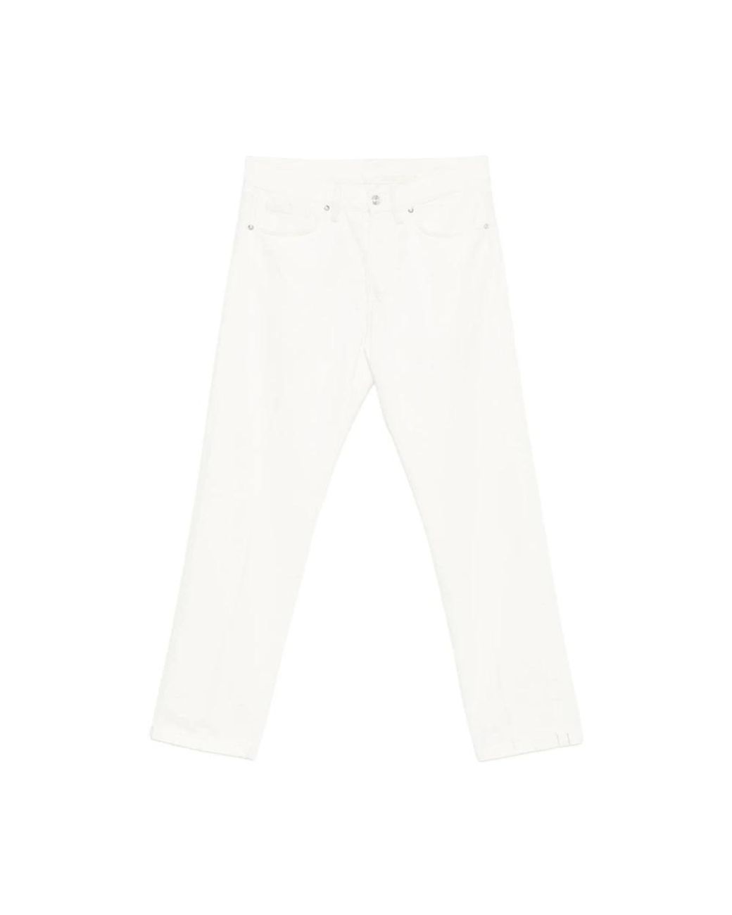 Nine:inthe:morning White Straight Fit Jeans for men