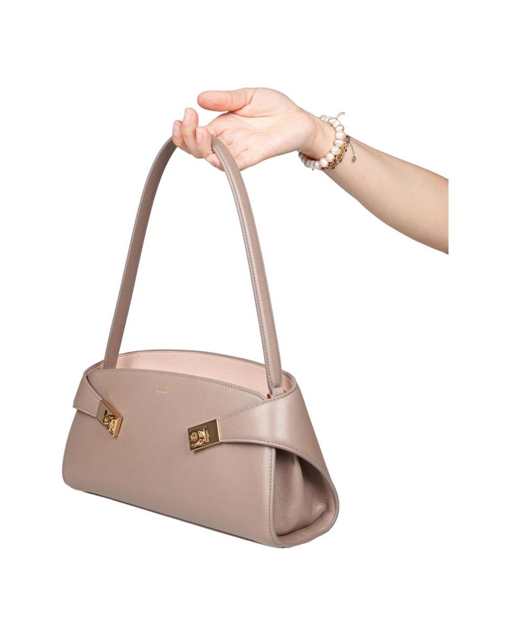 Ferragamo Pink Shoulder Bags