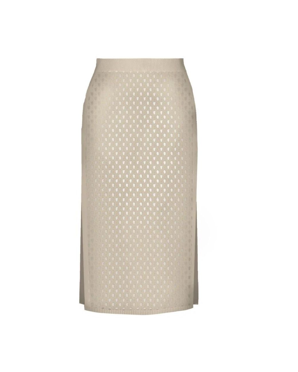 Mc2 Saint Barth Natural Midi Skirts