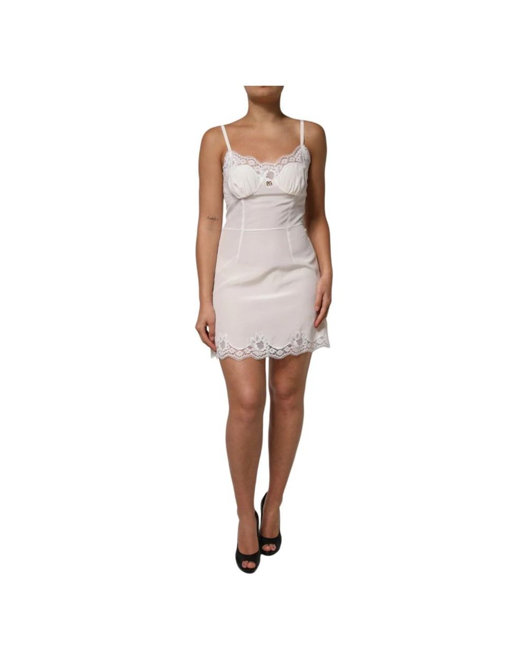 Dolce & Gabbana White Short Dresses