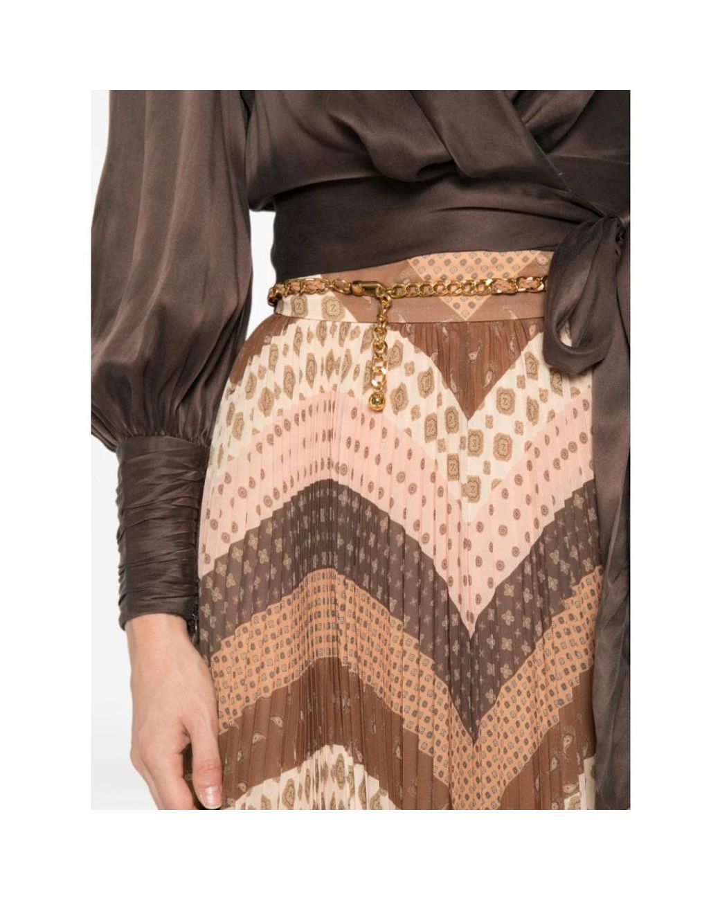 Zimmermann Brown Midi Skirts