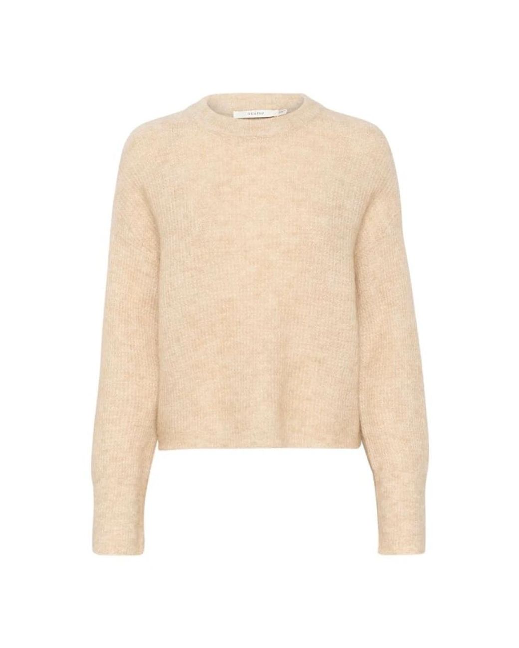 Gestuz Natural Round-Neck Knitwear