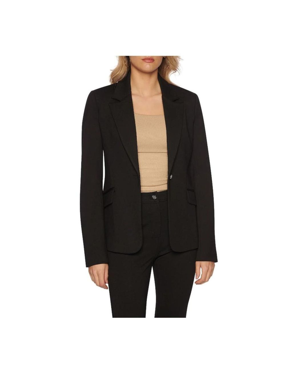 Guess Logo Button Blazer in het Black