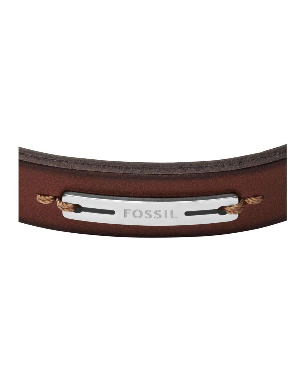 Bracelets Fossil de hombre de color Brown
