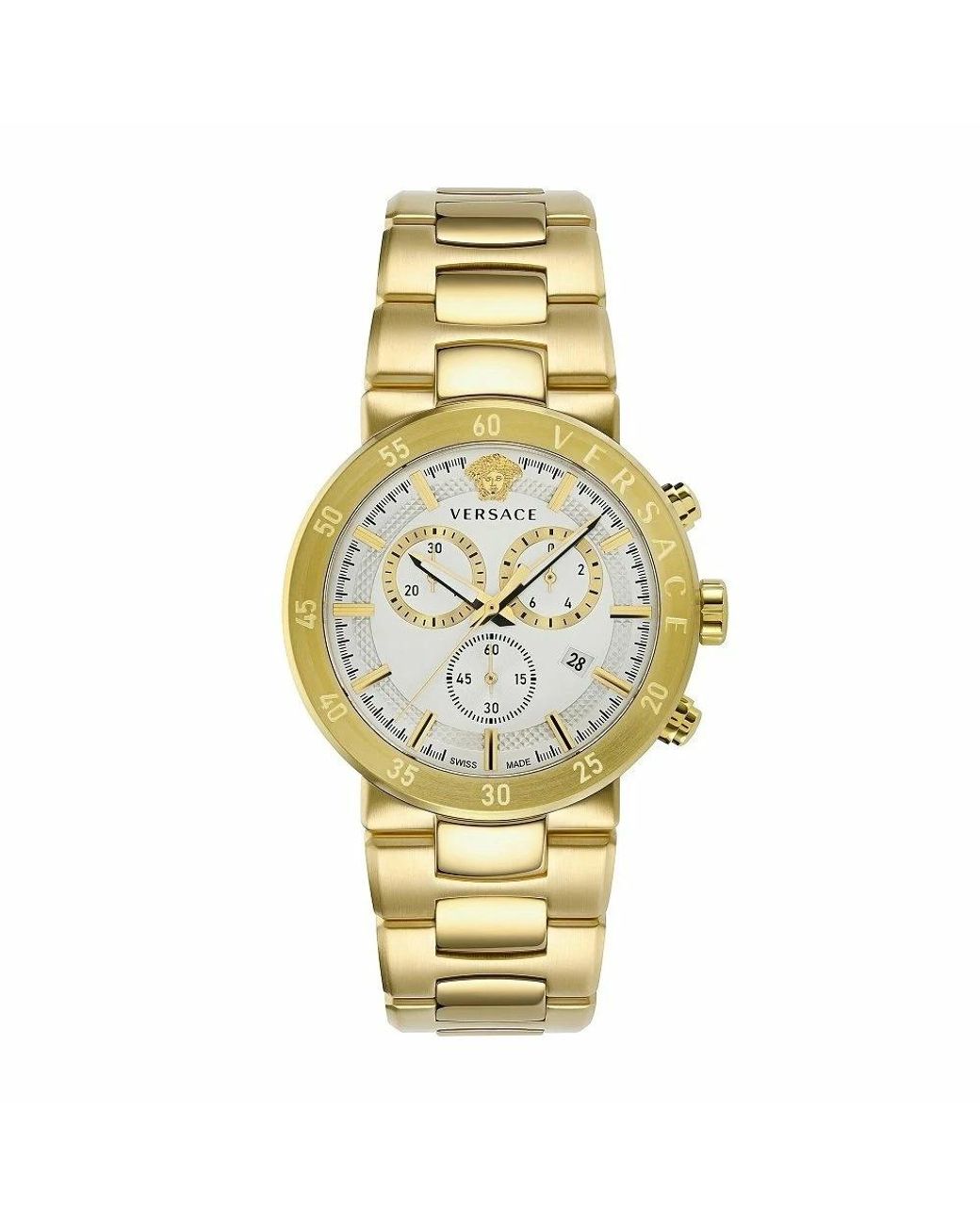 Versace Chronograph Uhr in Metallic für Herren