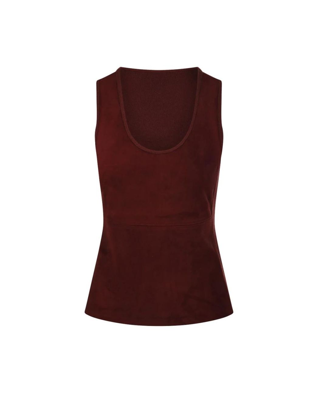 Max Mara Brown Sleeveless Tops