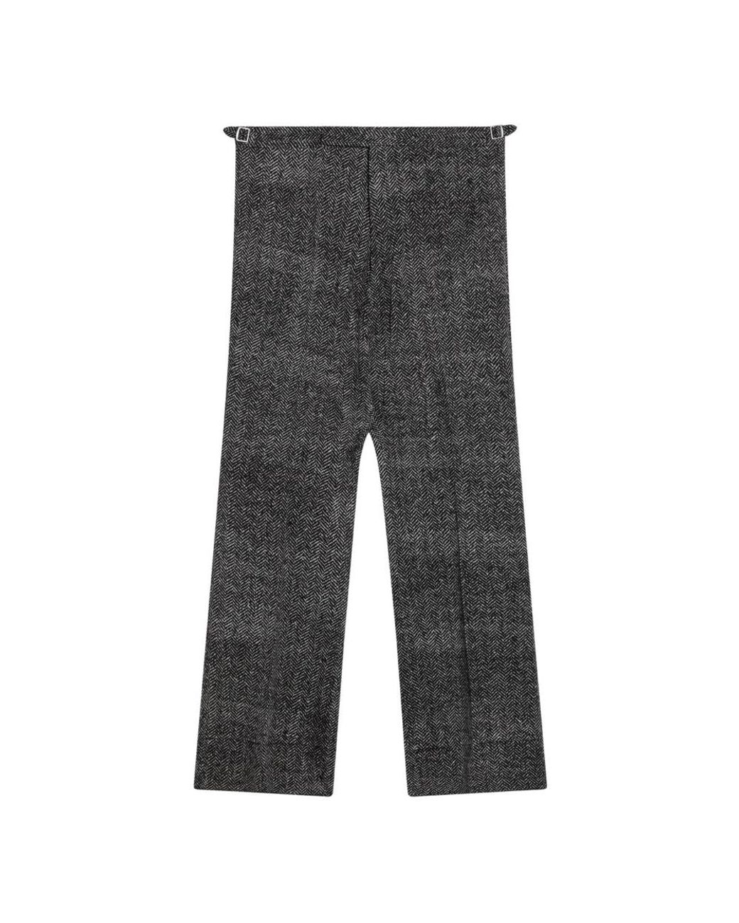 Prada Gray Wide Trousers for men