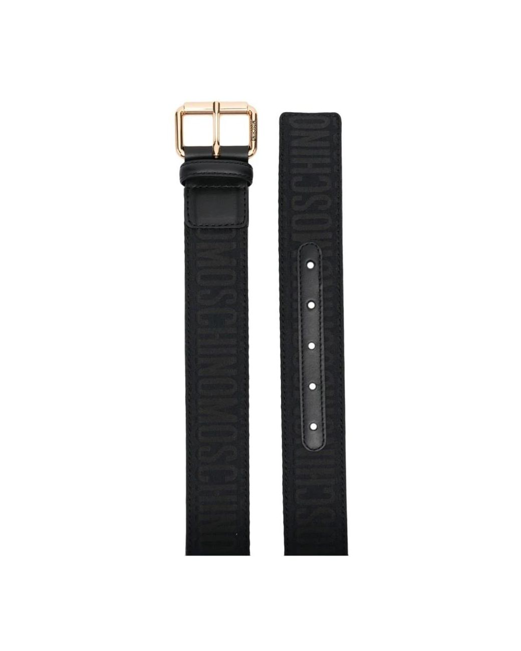 Moschino Black Belts for men