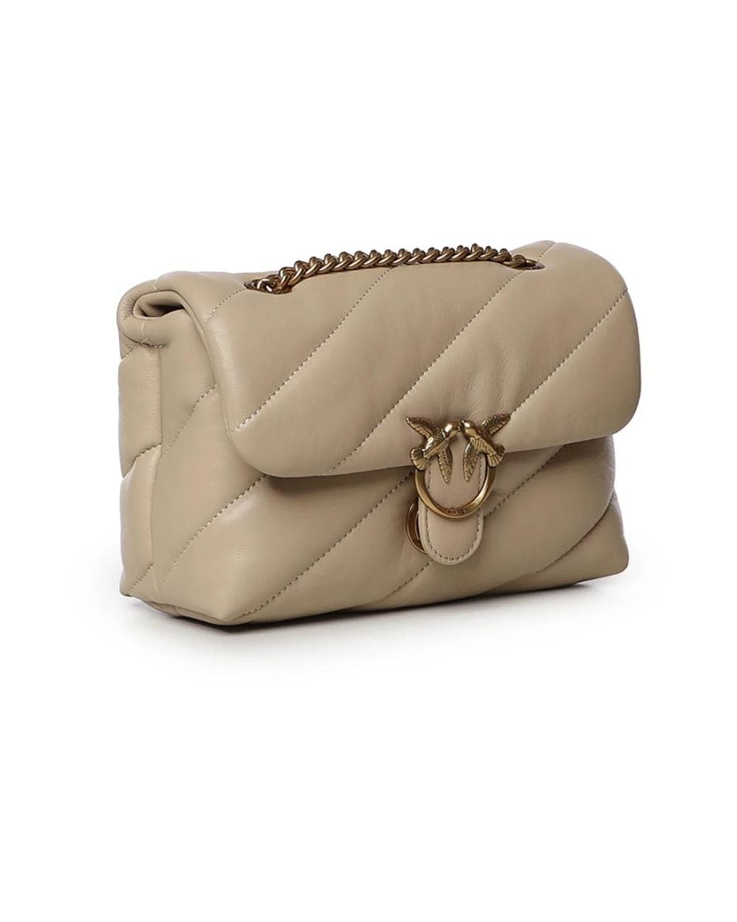 Pinko Natural Shoulder Bags