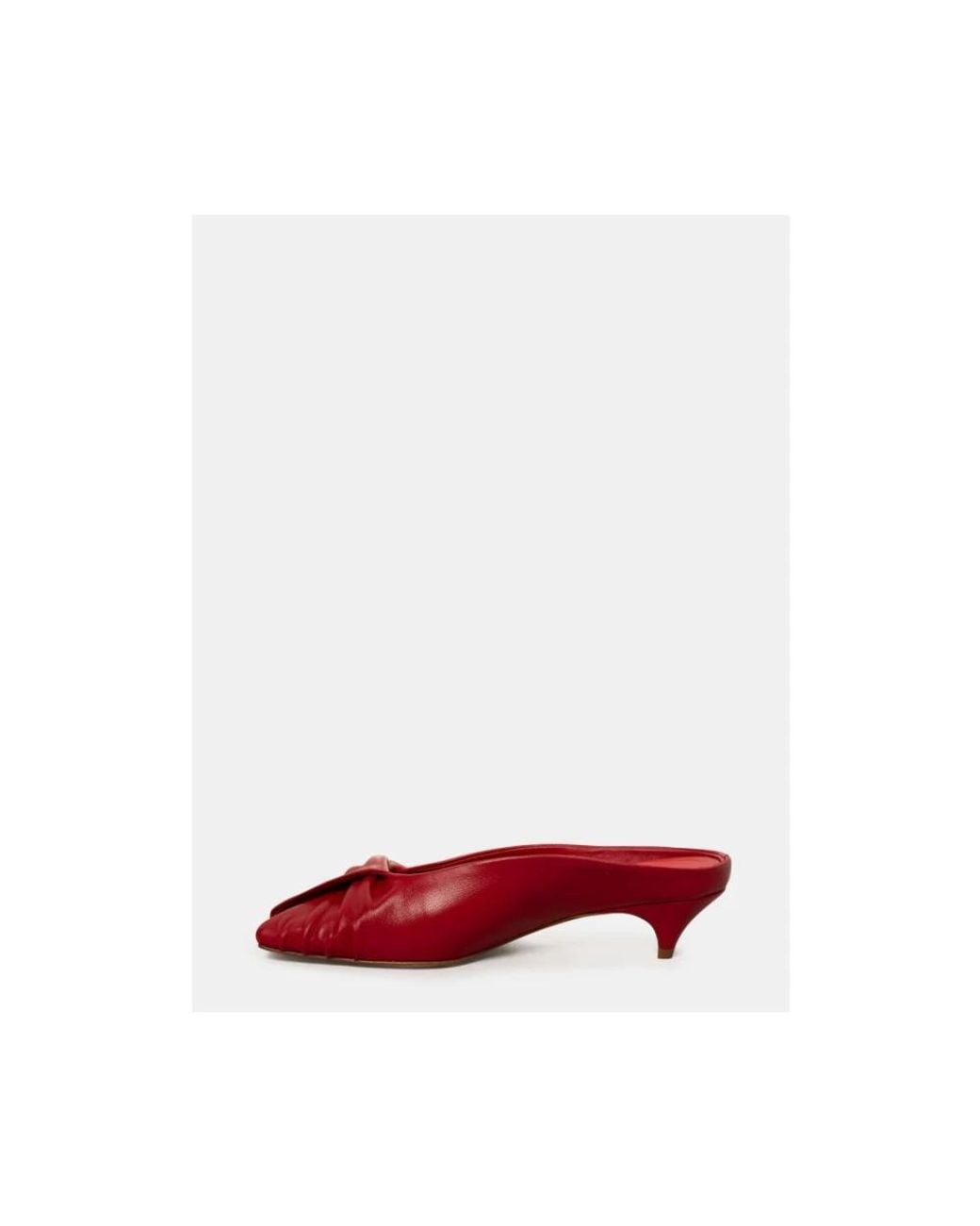 Heeled Mules Halmanera en coloris Red
