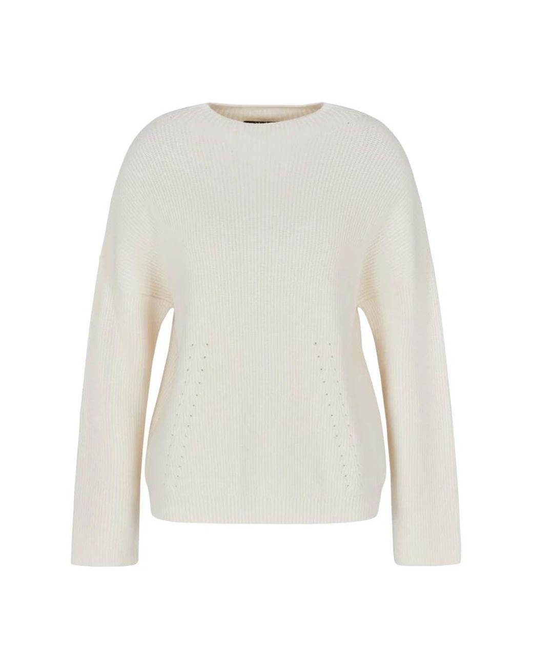 ARMANI EXCHANGE White Round-Neck Knitwear