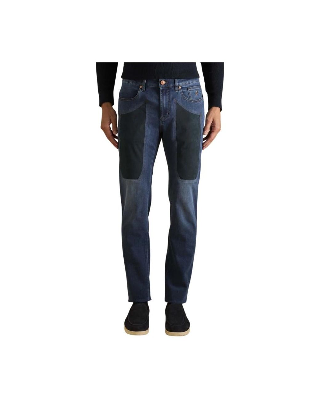 Jeckerson Blue Slim Fit Jeans for men