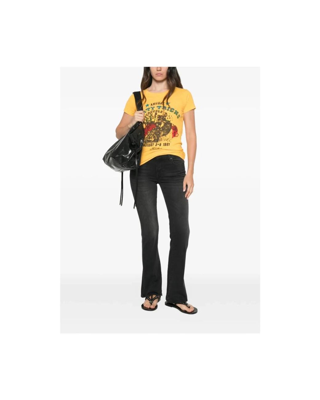7 For All Mankind Black Flare Jeans