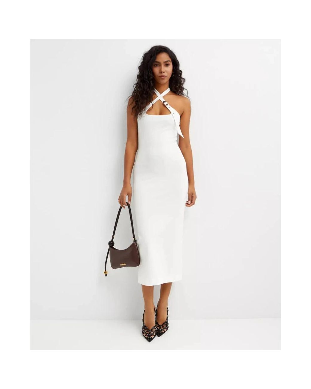 The Attico White Midi Dresses