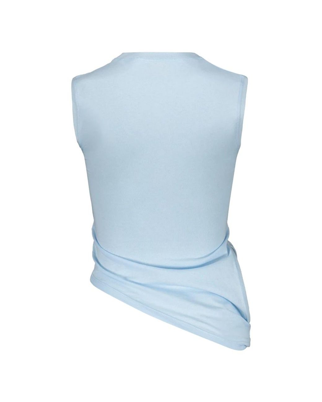 PAOLINA RUSSO Blue Sleeveless Tops