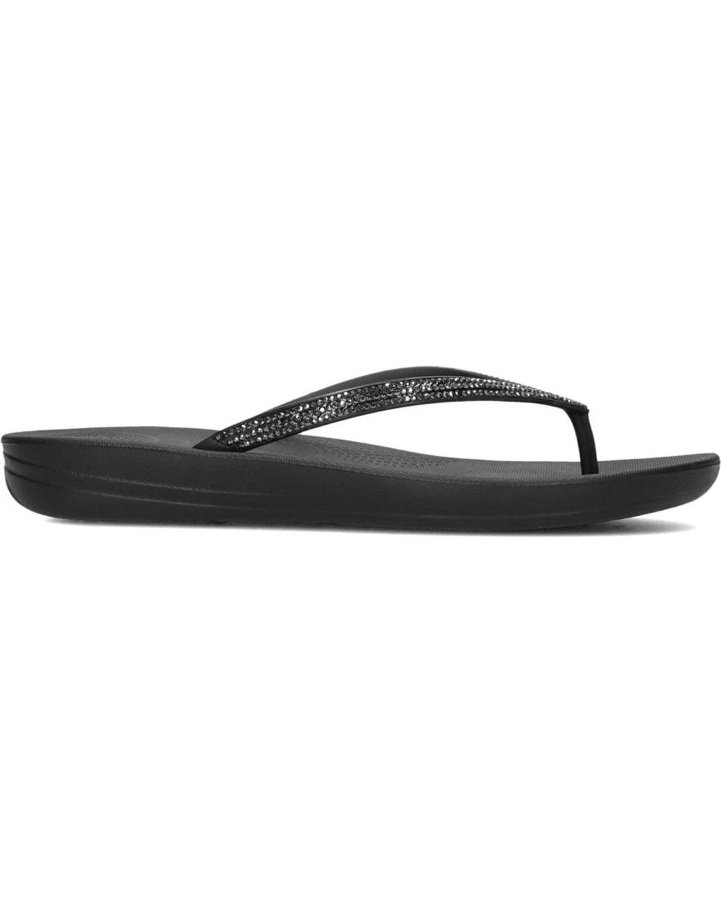 Fitflop Schoenen ,Zwart ,Zwarte Strass Slippers in het Black
