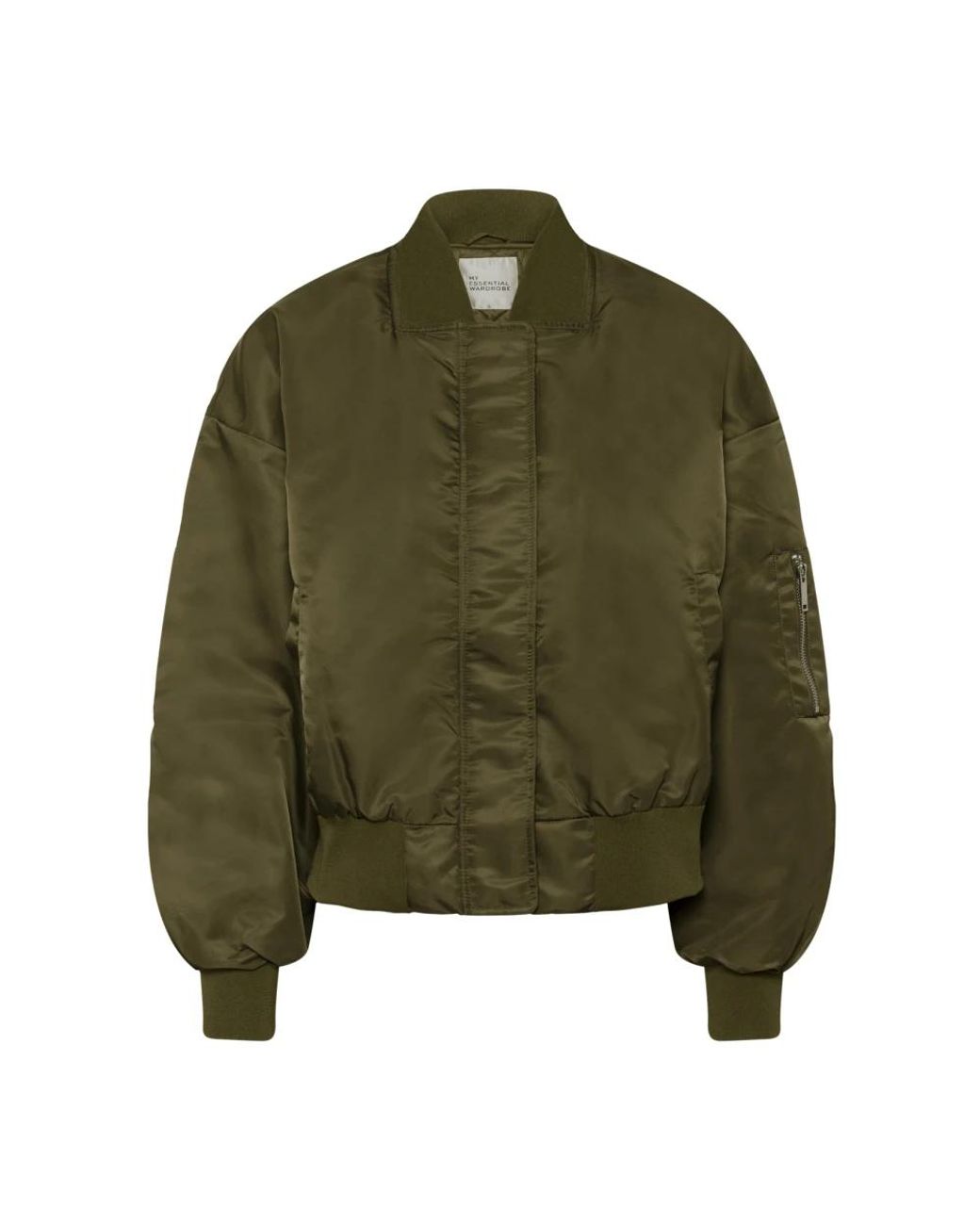 My Essential Wardrobe Green Bomber Jackets