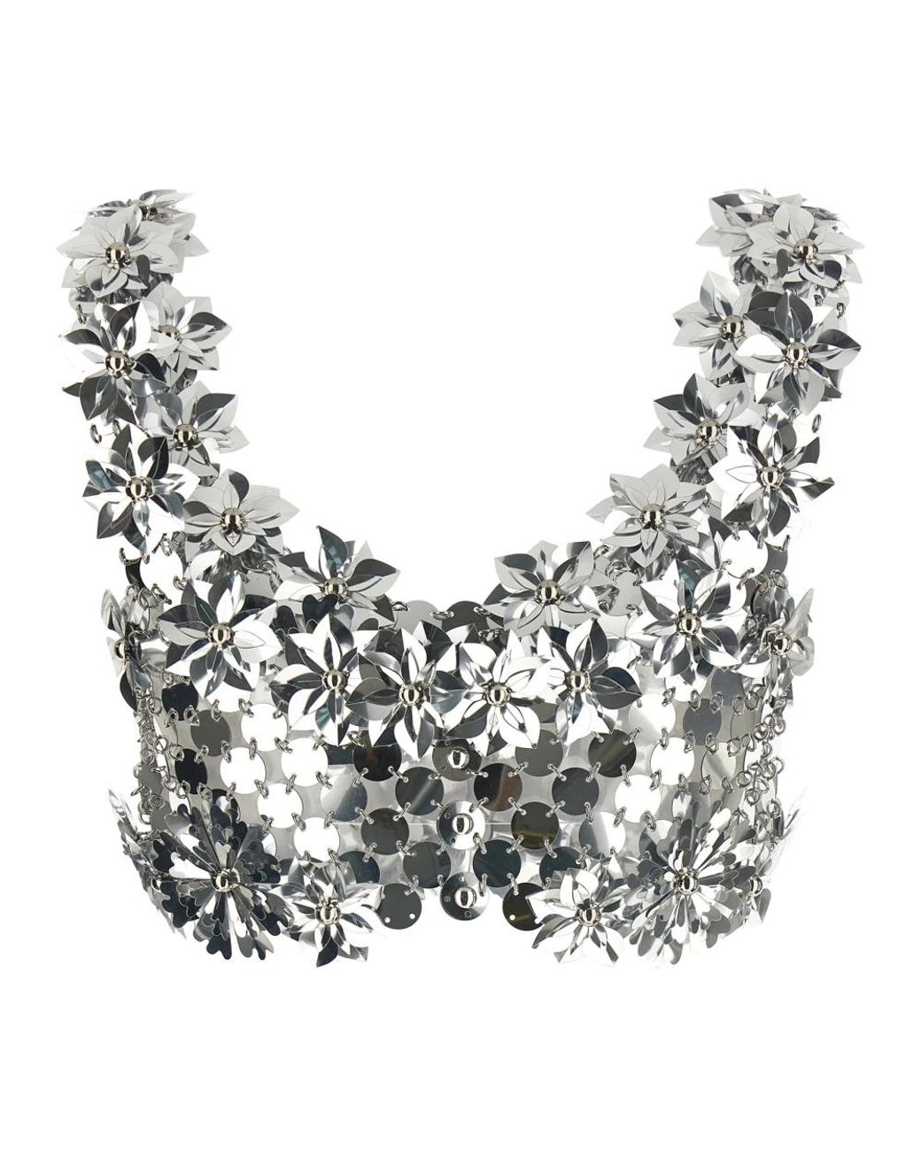 Rabanne Gray Sleeveless Tops