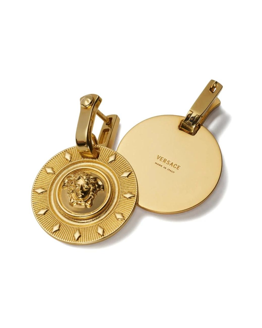 Versace Metallic Hängeohrringe