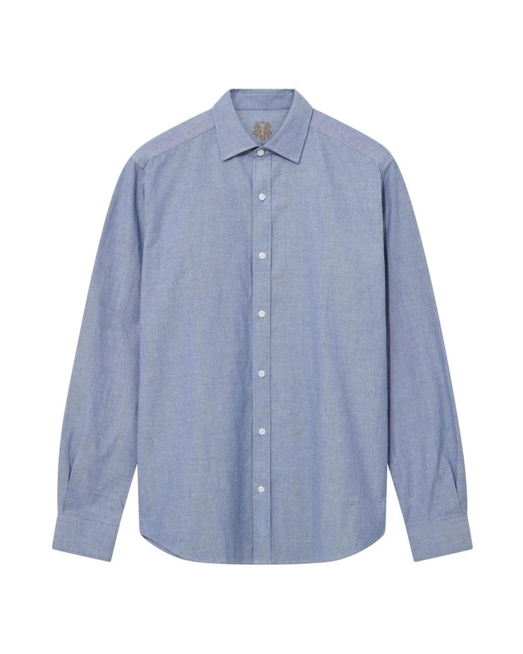 Mos Mosh Casual Hemden in het Blue voor heren