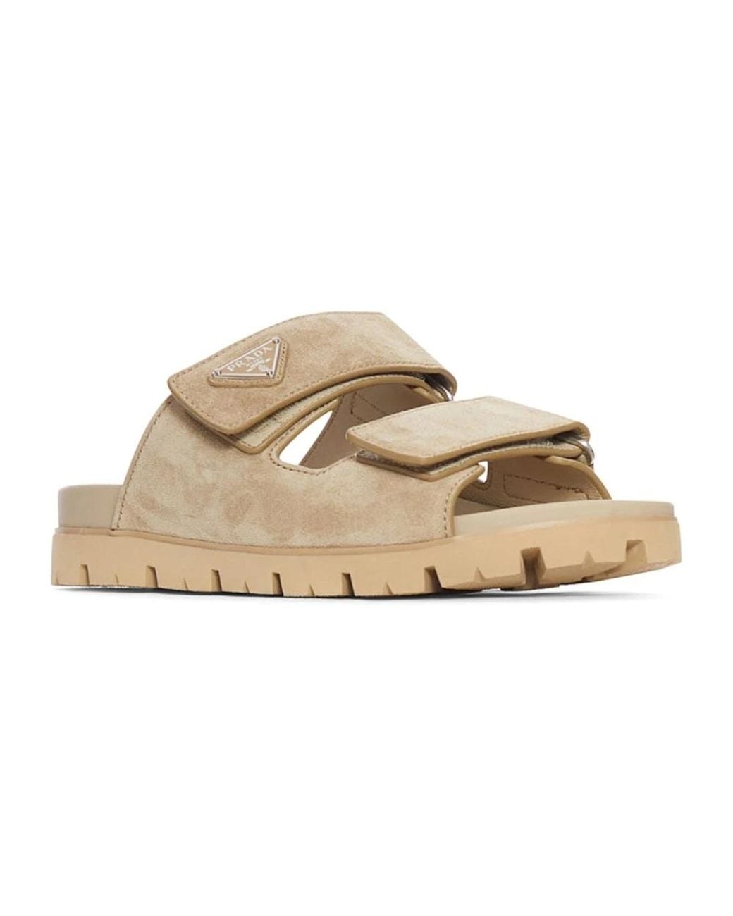 Prada Wildleder-Sandalen in Natural für Herren