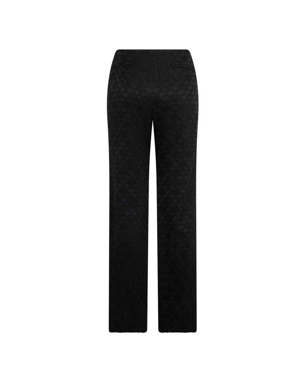 Alberta Ferretti Black Straight Trousers