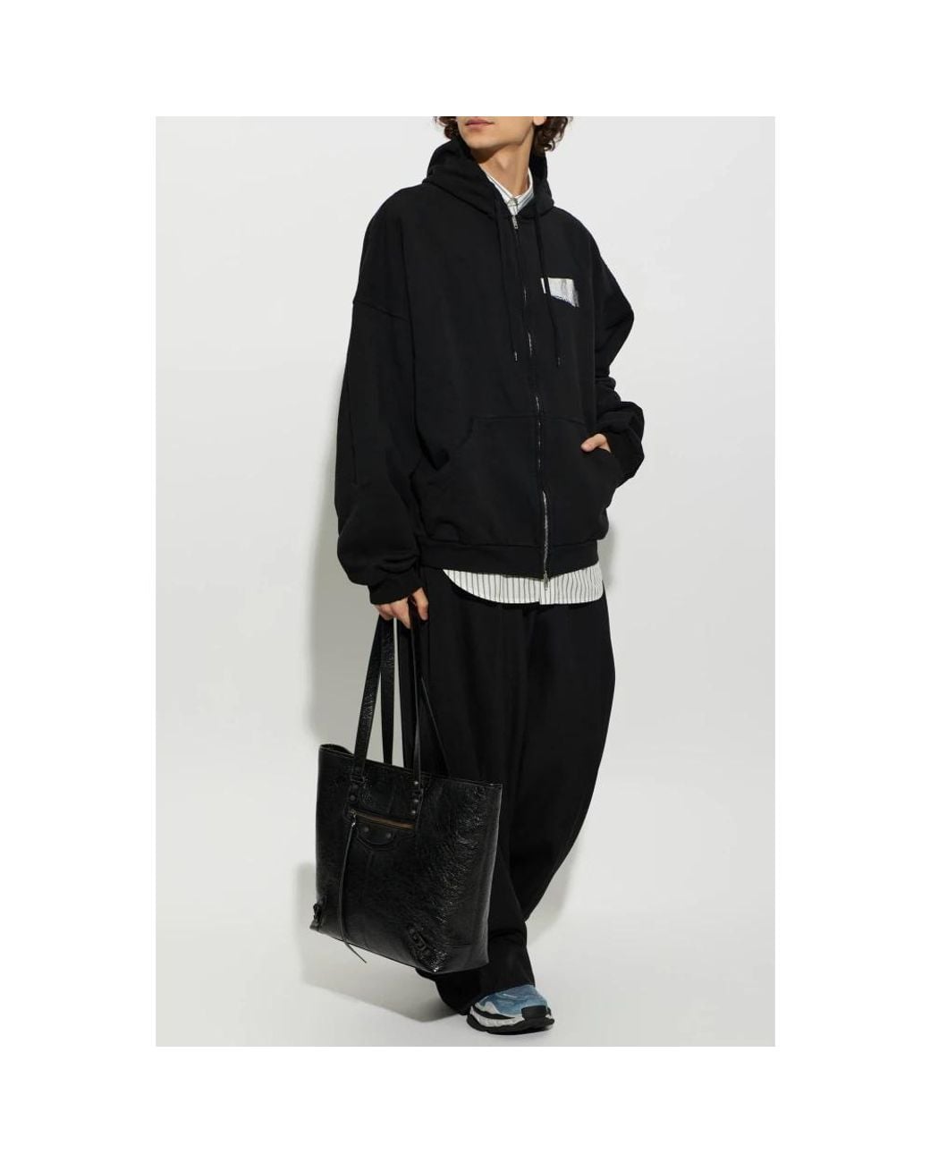 Balenciaga Black Zip-Throughs for men