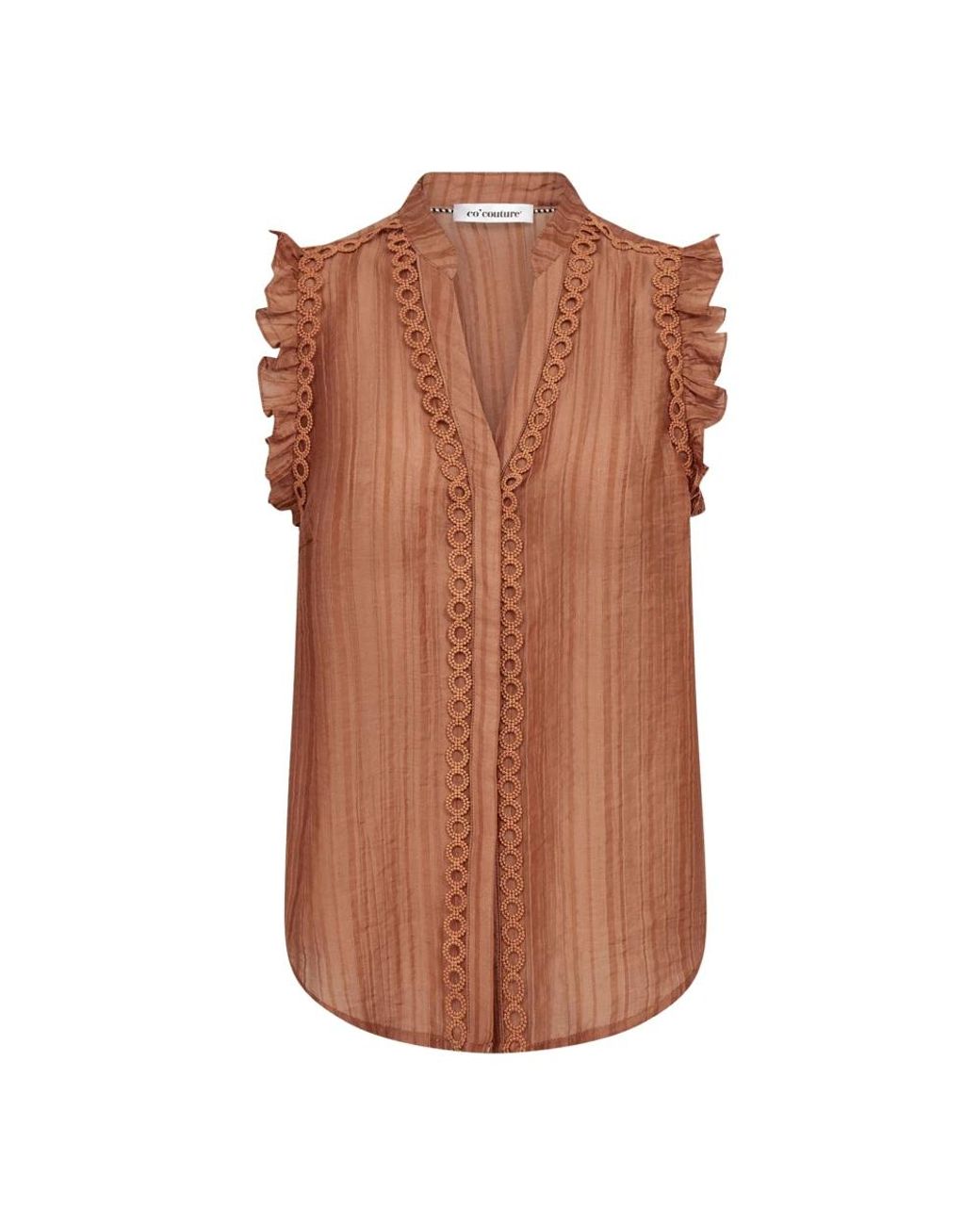 Blouses co'couture en coloris Brown